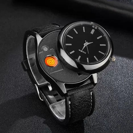Montre pour hommes avec briquet électrique (Togo)