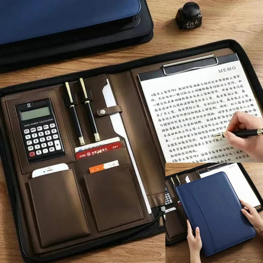 Carnet de notes professionnel en cuir verrouillable (Benin)