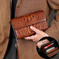 Pochette homme en cuir crocodile (Cameroun)