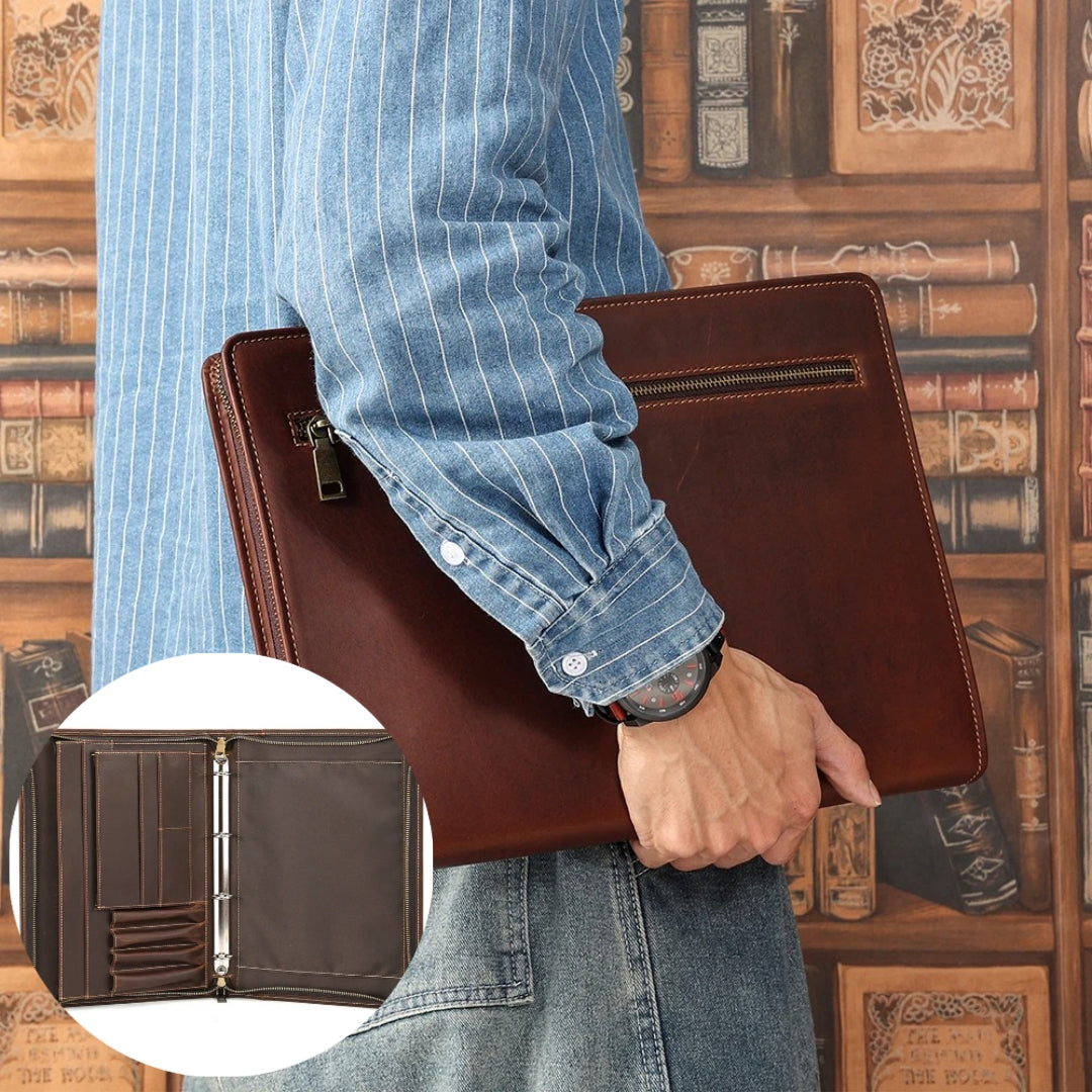 Conférencier A4 en cuir (Congo)