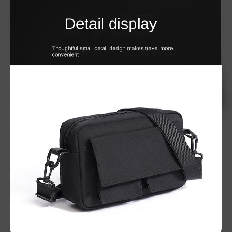 Sac bandoulière en nylon noir (Benin)