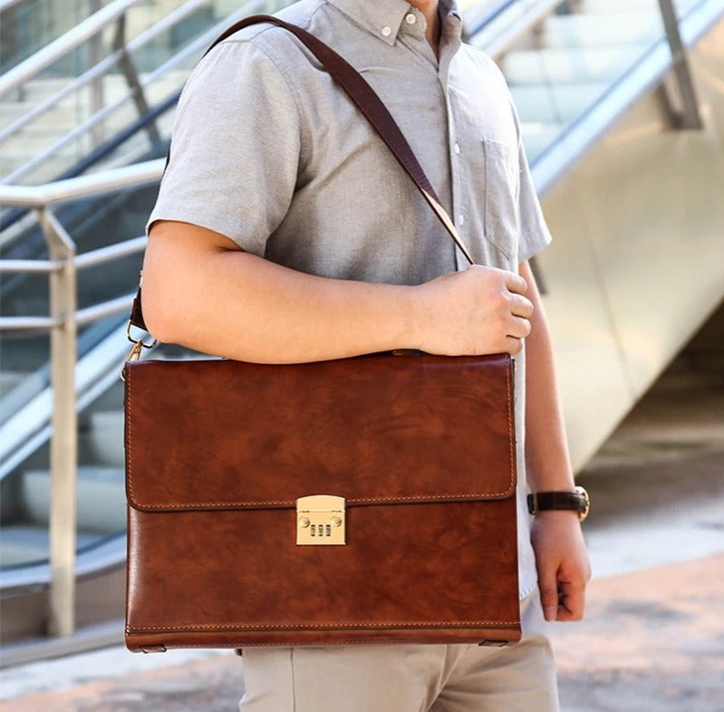 Sac business en cuir de luxe pour homme (Niger)