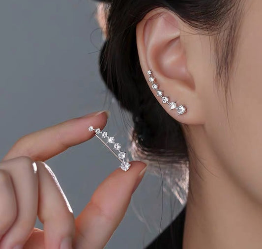 Boucles d'oreilles diamant sept étoiles (Benin)