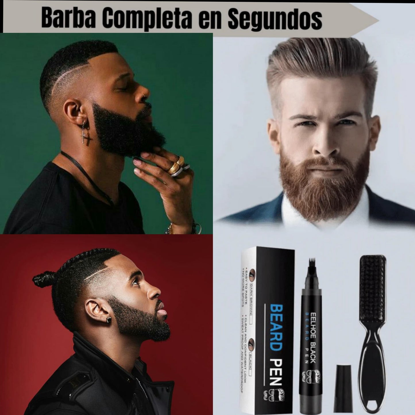 Stylo de remplissage de barbe essentiel pour hommes (Chad)