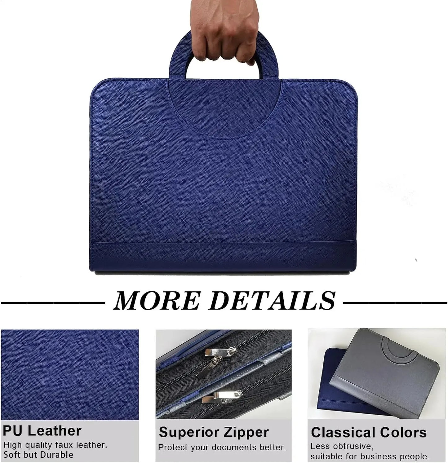 Classeur à 4 anneaux en cuir (Chad)