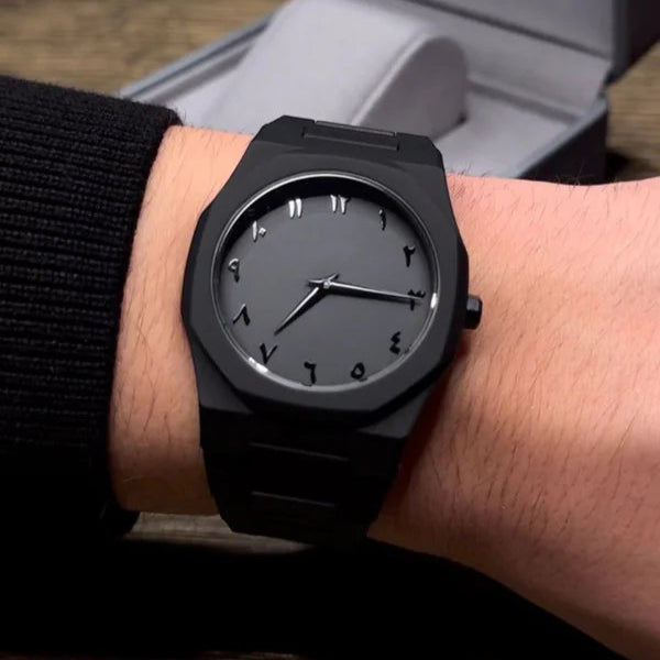 Montre à quartz décontractée avec chiffres arabes (Chad)