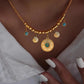 Collier turquoise rétro classique moderne (Côte d'Ivoire)