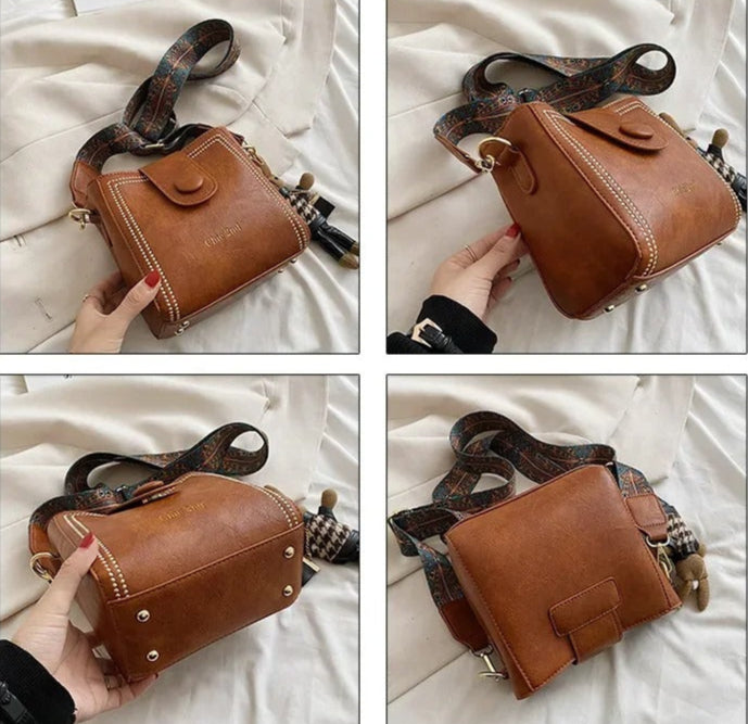 Sac à Bandoulière Vintage Grande Capacité (Togo)