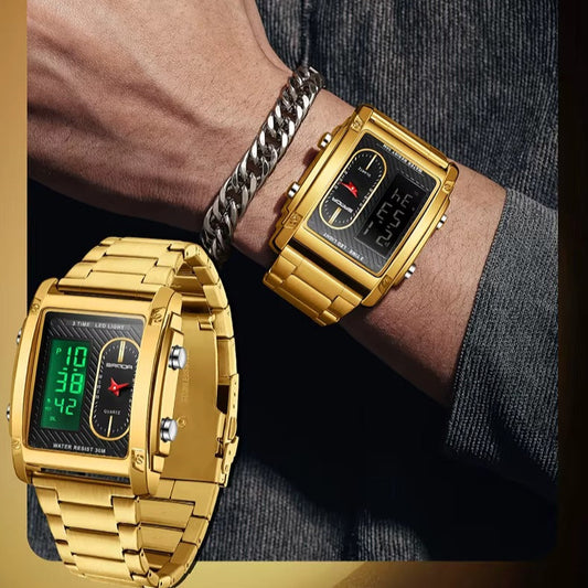 Montre homme à double fuseau horaire (Chad)