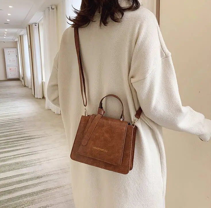 sac à bandoulière carré rétro en PU (Mali)