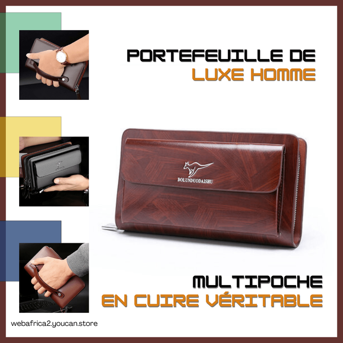 Portefeuille de luxe multipoche (Congo)