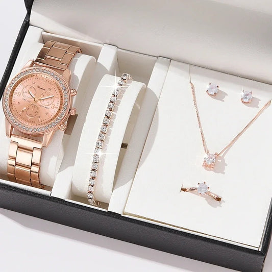 Montre et ensemble de Bijoux, 6 pièces (Benin)