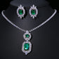 Parure de bijoux en cristal vert (Côte d'Ivoire)