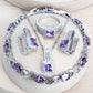Parures de bijoux avec zircone violette (Benin)
