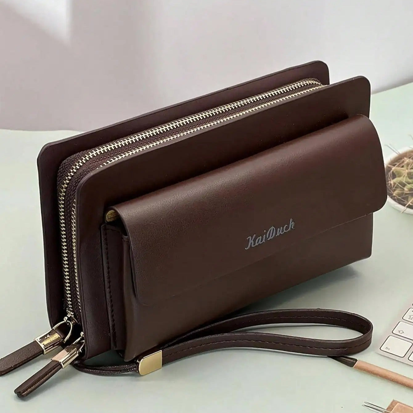 Pochette classique à double zip (Togo)