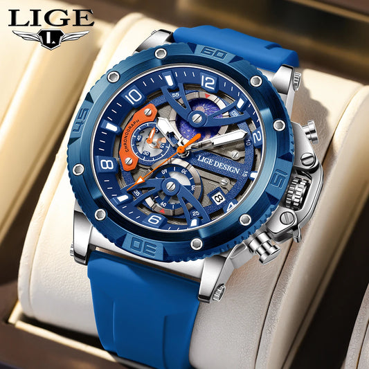 Montre homme de luxe LIGE (Benin)