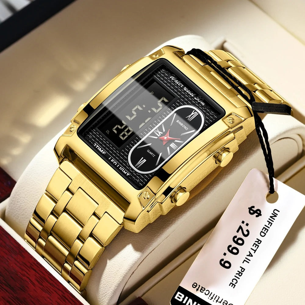 Montre homme à double fuseau horaire (Côte d'Ivoire)