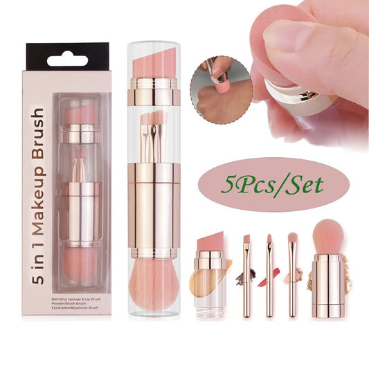 Pinceaux de maquillage rétractables 5 en 1 (Burkina faso)