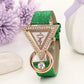 Montre Triangle et Parure Vert Émeraude (Chad)