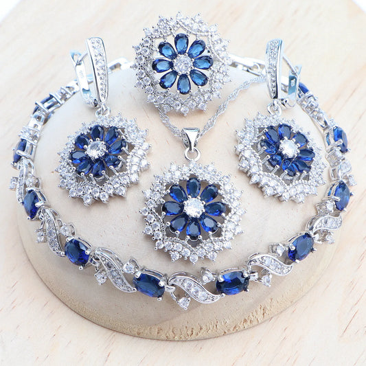 ensemble de bijoux en zircon cubique (Benin)