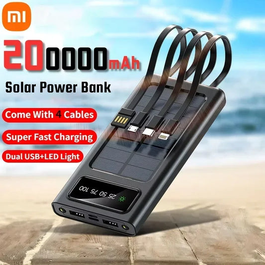 Banque d'énergie solaire avec 4 câbles (Chad)