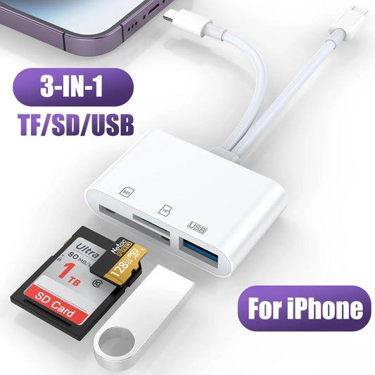 Lecteur de cartes USB C 3 en 1 (Benin)