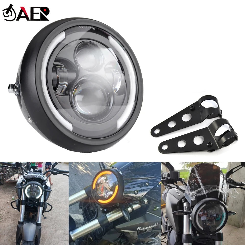 Phare multi-LED 7" avec clignotants (Chad)