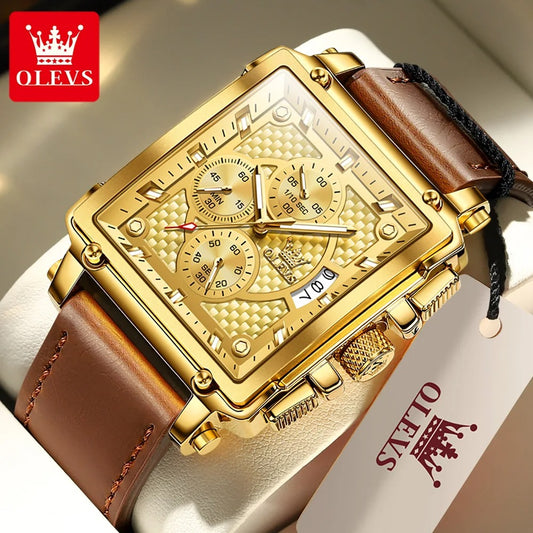 Montre carrée tendance pour homme (Benin)