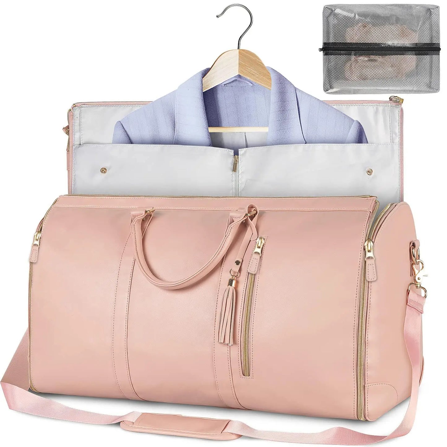 Grand sac de voyage pliable en cuir (Chad)