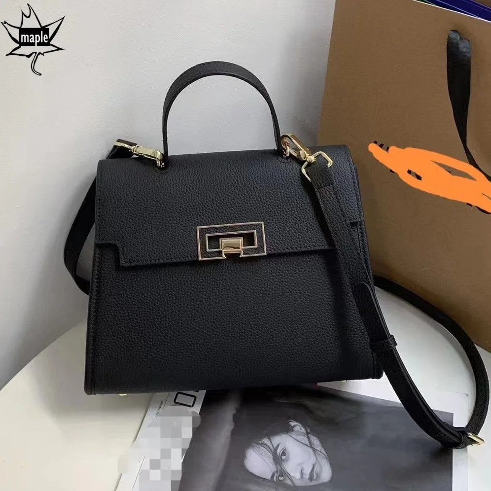 Sac de luxe noir classique SAGA (Chad)