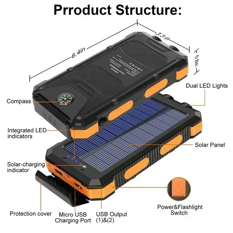 chargeur de banque d'énergie solaire (Chad)