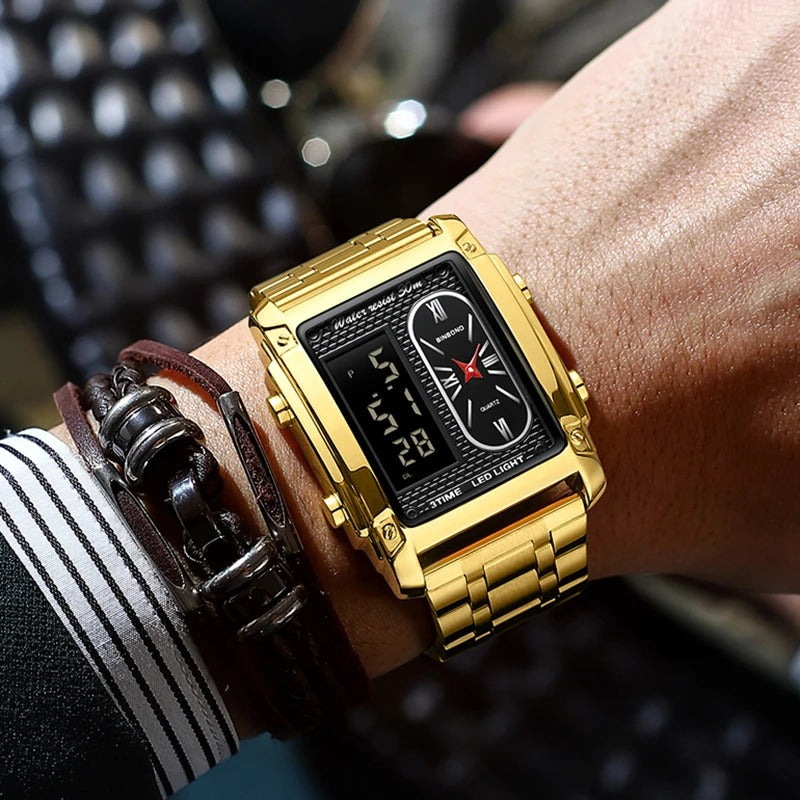 Montre homme à double fuseau horaire (Côte d'Ivoire)
