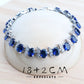 Parure de bijoux zircon bleu (Niger)