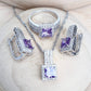 Parures de bijoux avec zircone violette (Benin)