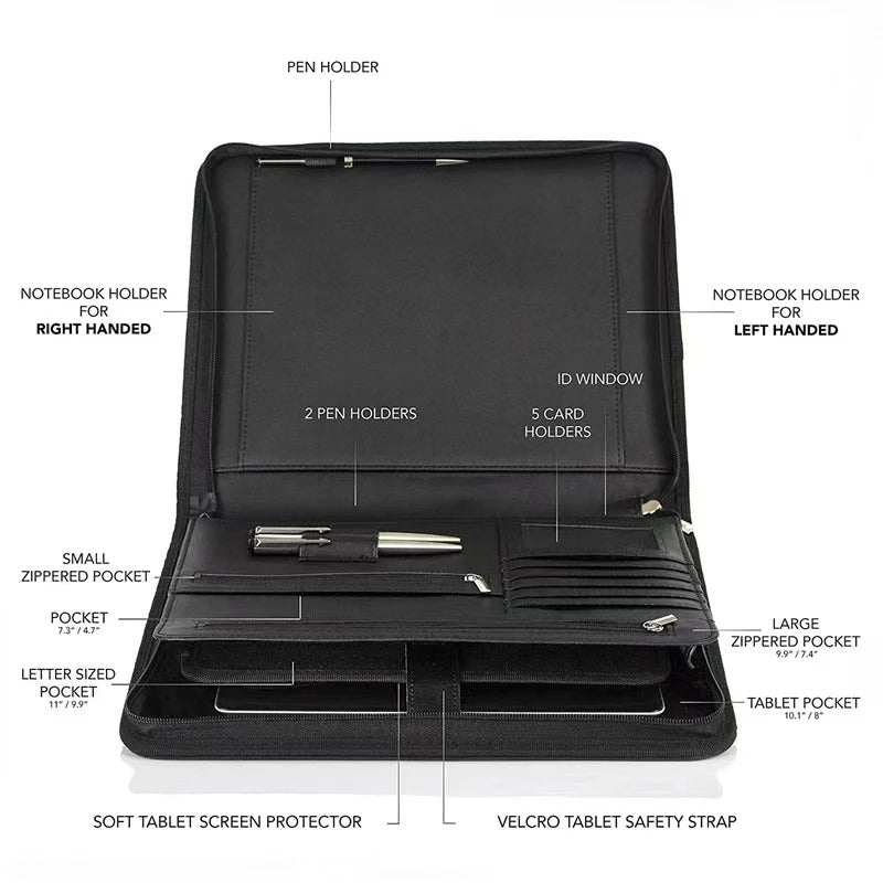 porte-documents en cuir végétalien (Niger)