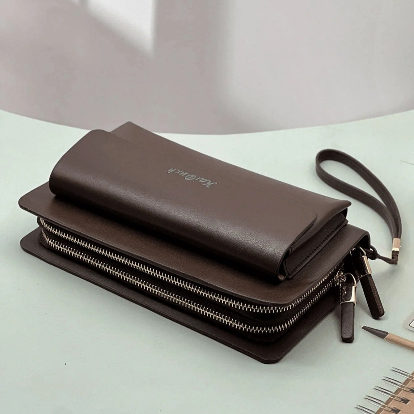 Pochette classique à double zip (Togo)