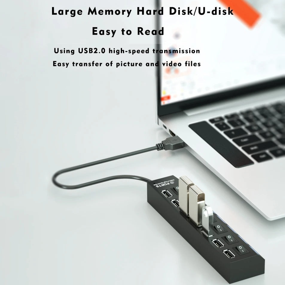 Connecteur d'extension de hub USB à 7 ports (Gabon)