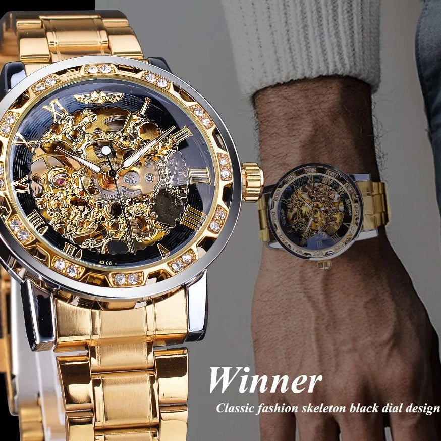 Montre classique à strass Winner (Burkina faso)