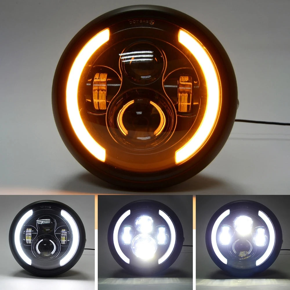 Phare multi-LED 7" avec clignotants (Chad)