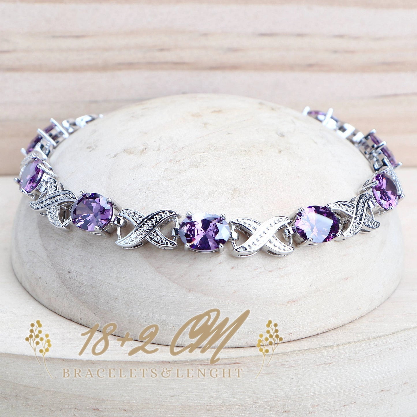 Parures de bijoux avec zircone violette (Benin)