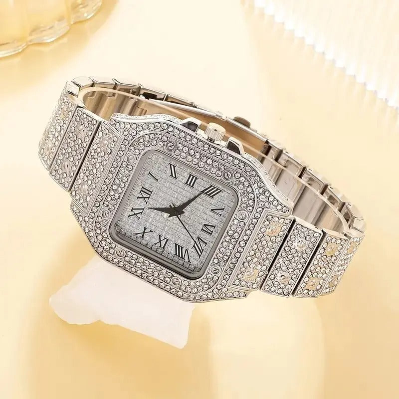Montre Hip Hop glacée pour hommes (Togo)