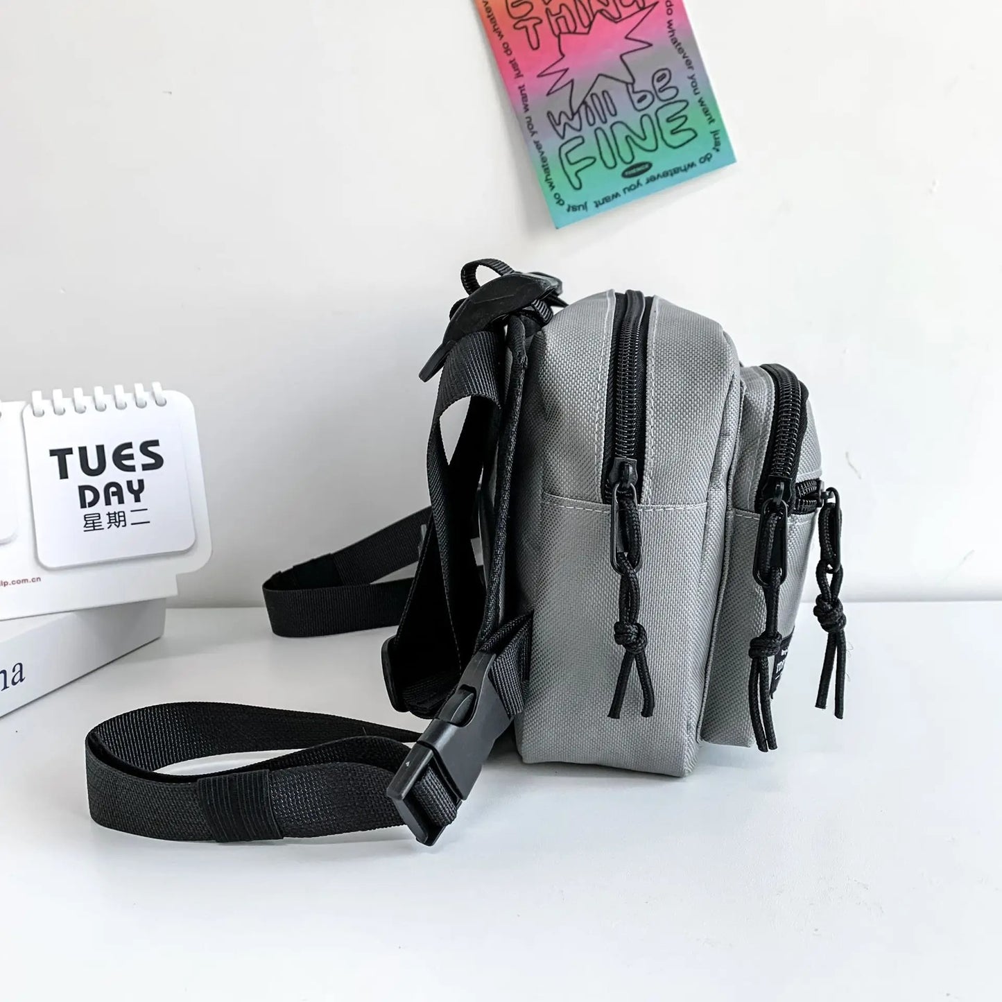 Sac de poitrine tactique noir (Mali)