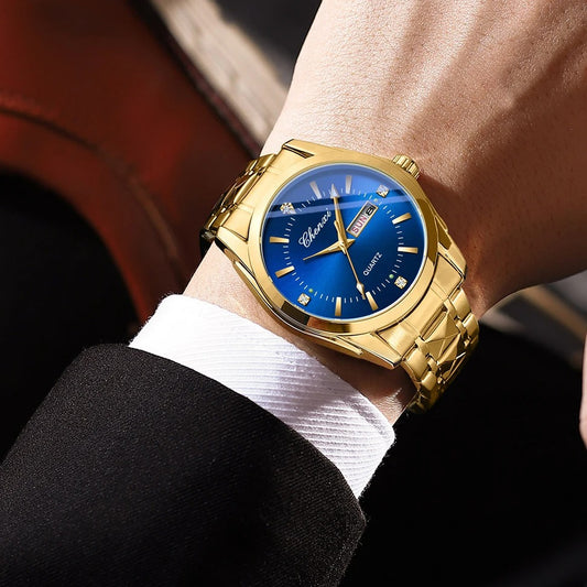 Montre homme en or avec mouvement quartz (Côte d'Ivoire)