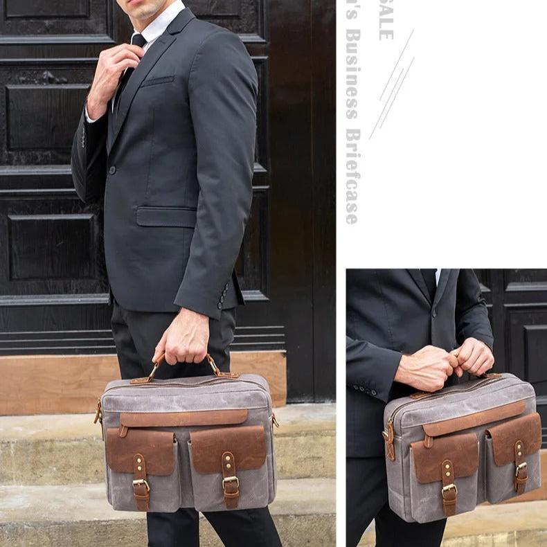 Sac business en cuir véritable pour homme (Benin)