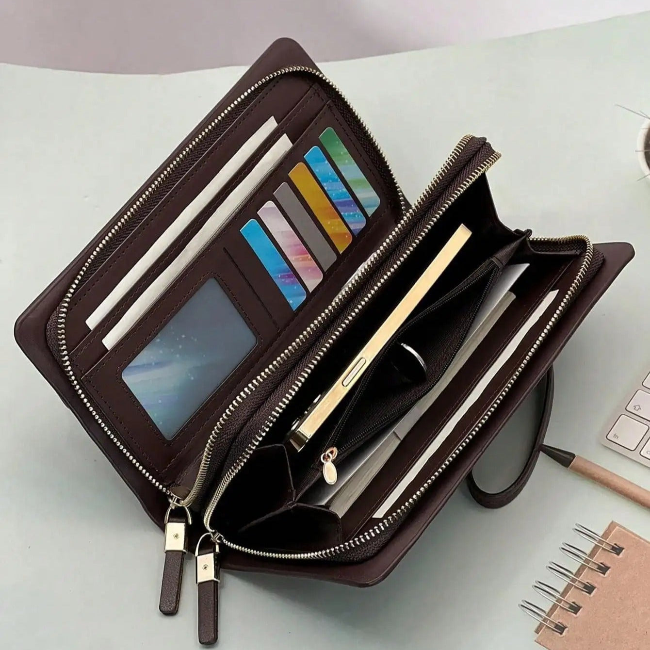 Pochette classique à double zip (Togo)