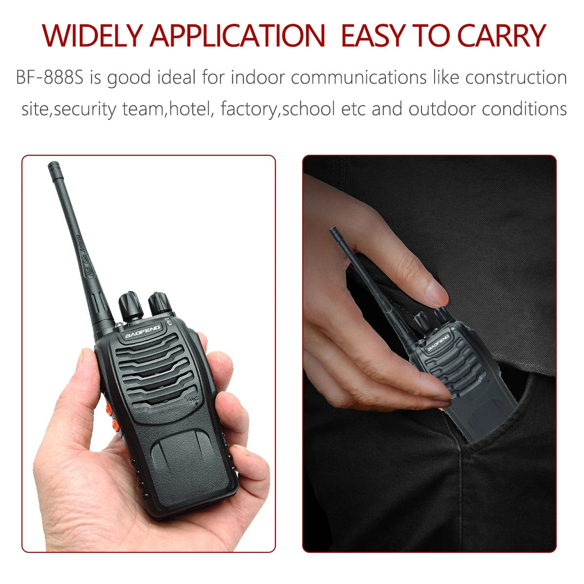 Talkie-walkie portable rechargeable (Benin)