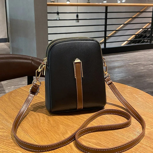 Sac de téléphone de luxe en cuir véritable pour femme (Benin)