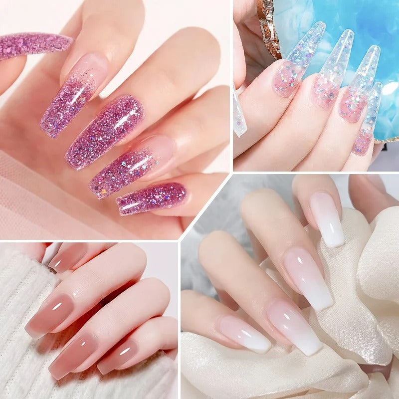 Ensemble de manucure d'extension d'ongles en gel de séparation naturel (Benin)