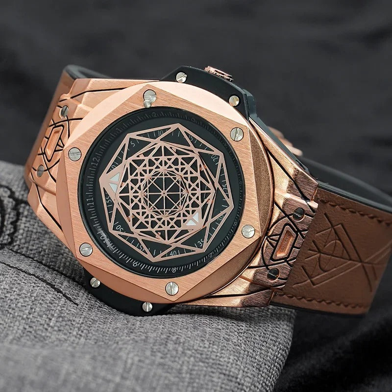 Montre Onola avec cadran géométrique (Chad)