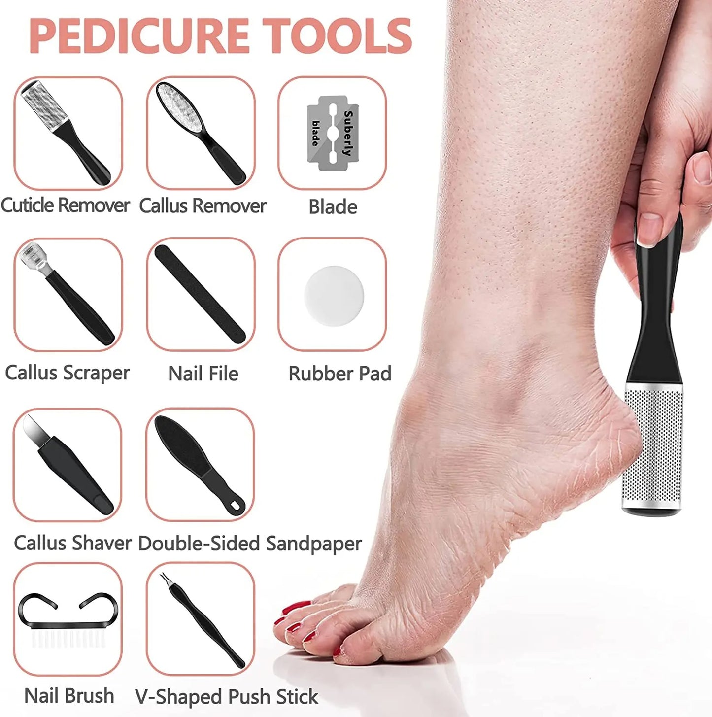 Râpe professionnelle pour les pieds 16 en 1 (Mali)